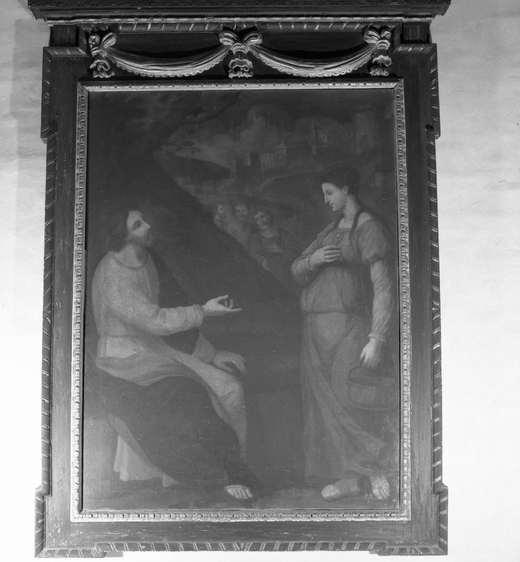 Cristo e la samaritana (dipinto) - ambito toscano (sec. XIX)