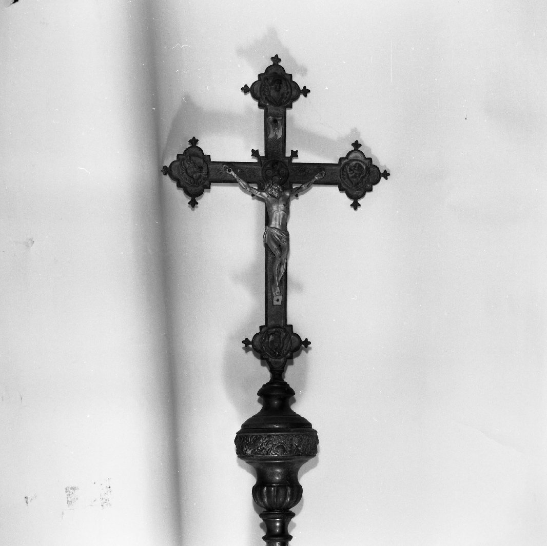 croce processionale - bottega italiana (fine sec. XIX)