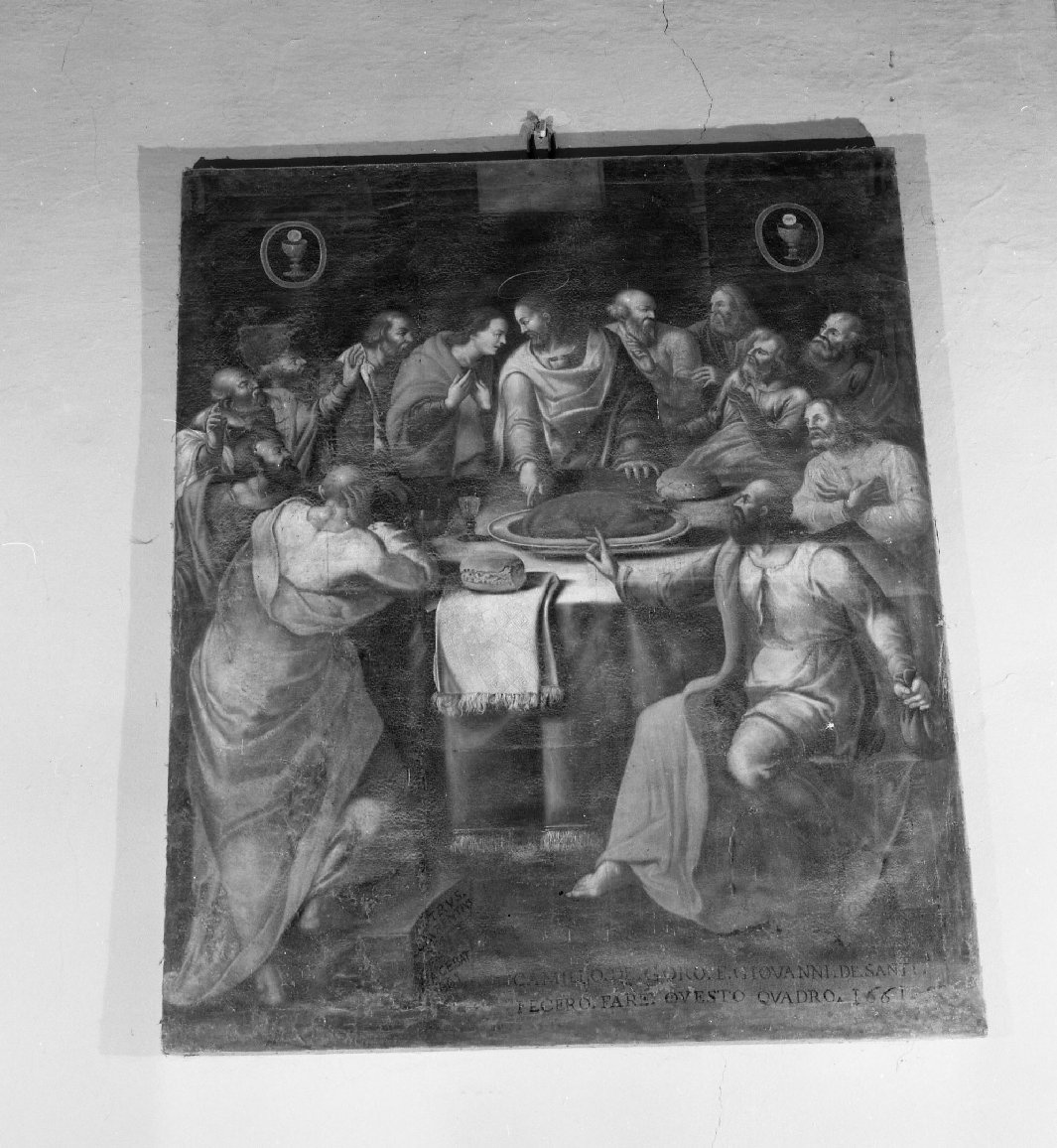 ultima cena (dipinto) - ambito toscano (sec. XVII)