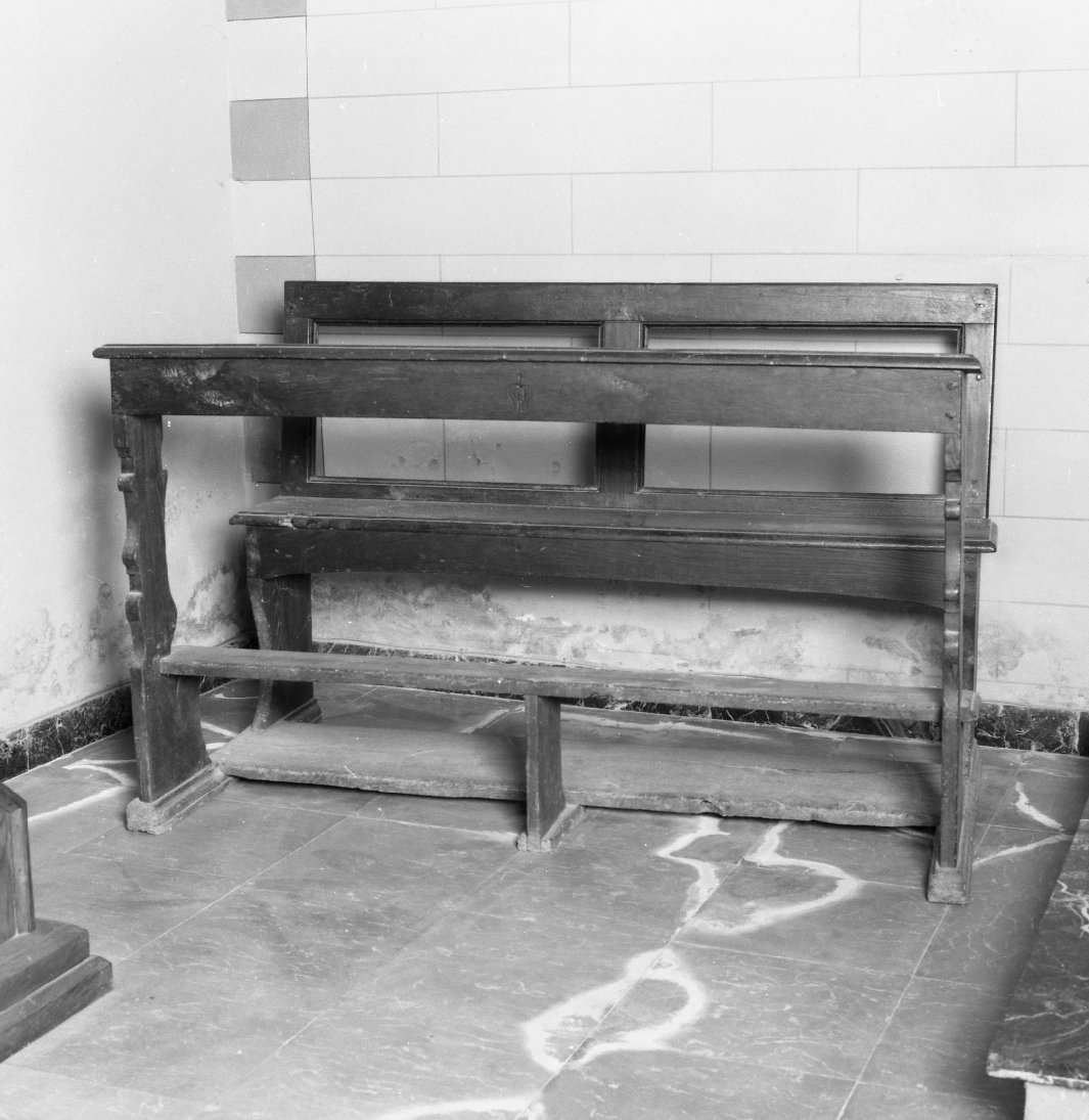 panca con inginocchiatoio - bottega cortonese (seconda metà sec. XIX)