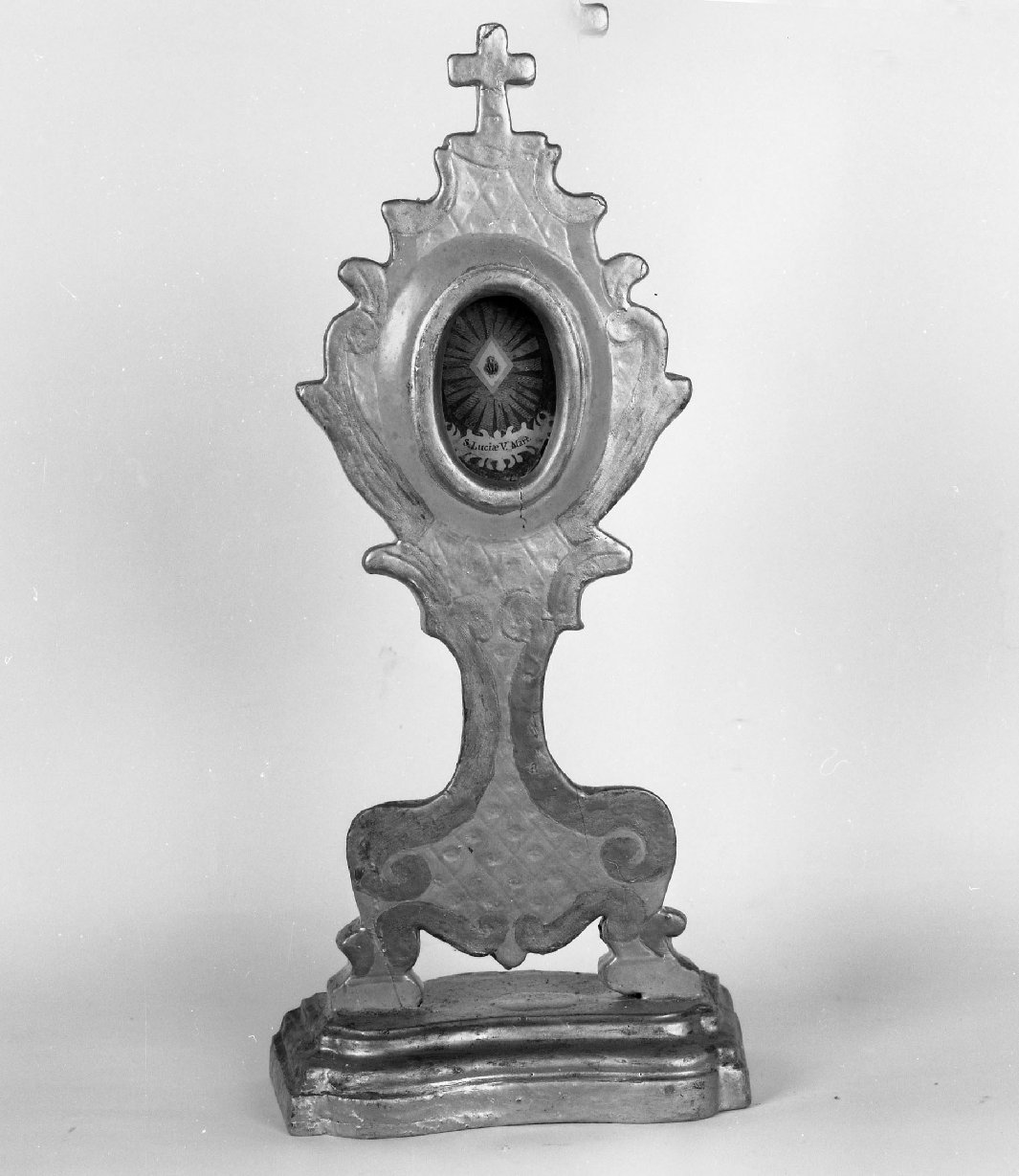 reliquiario - a ostensorio - bottega cortonese (prima metà sec. XIX)