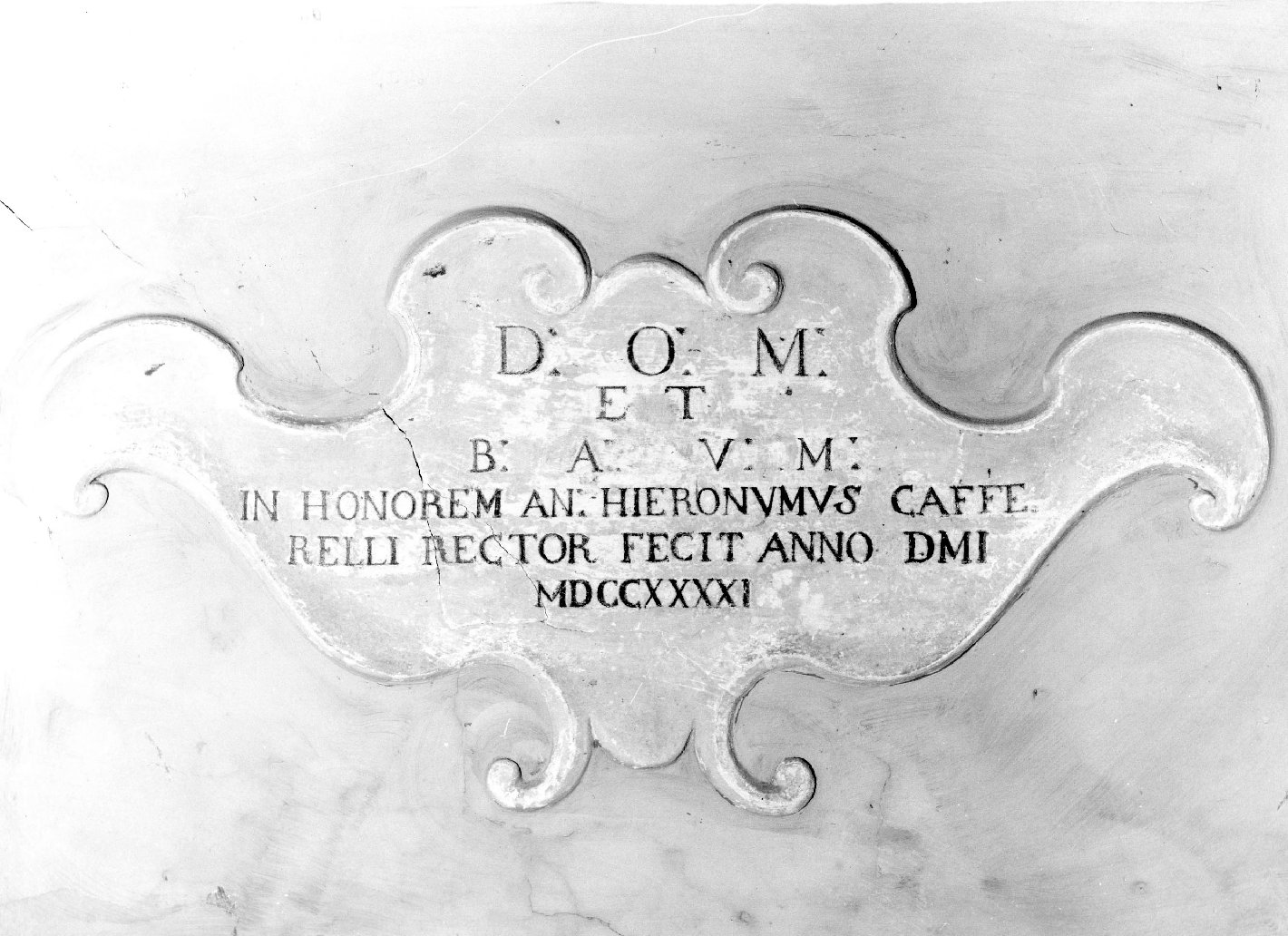 lapide - bottega toscana (sec. XVIII)