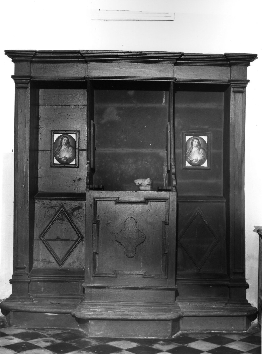 confessionale - bottega toscana (seconda metà sec. XIX)