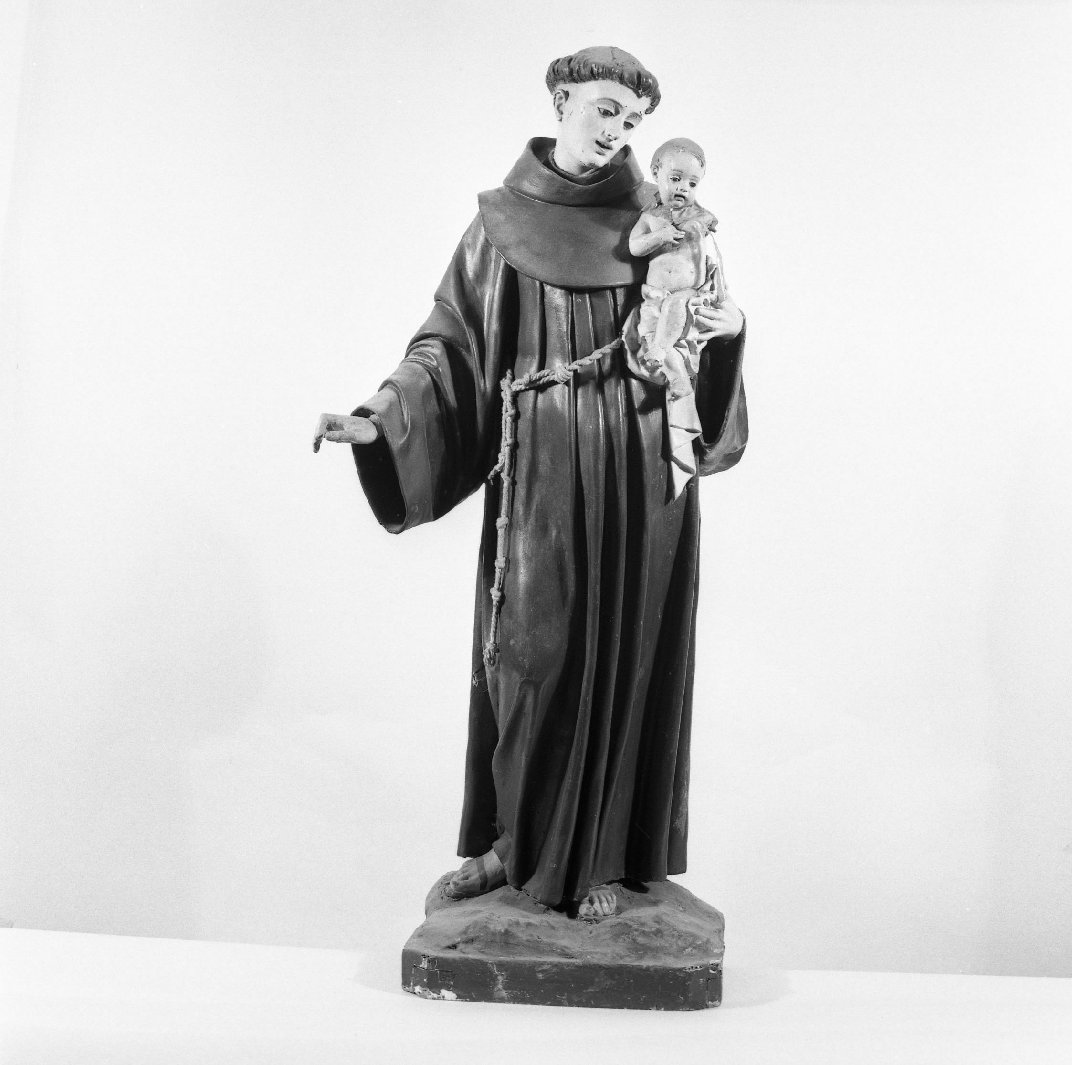 Sant'Antonio da Padova con Gesù Bambino (statua) - bottega toscana (seconda metà sec. XIX)