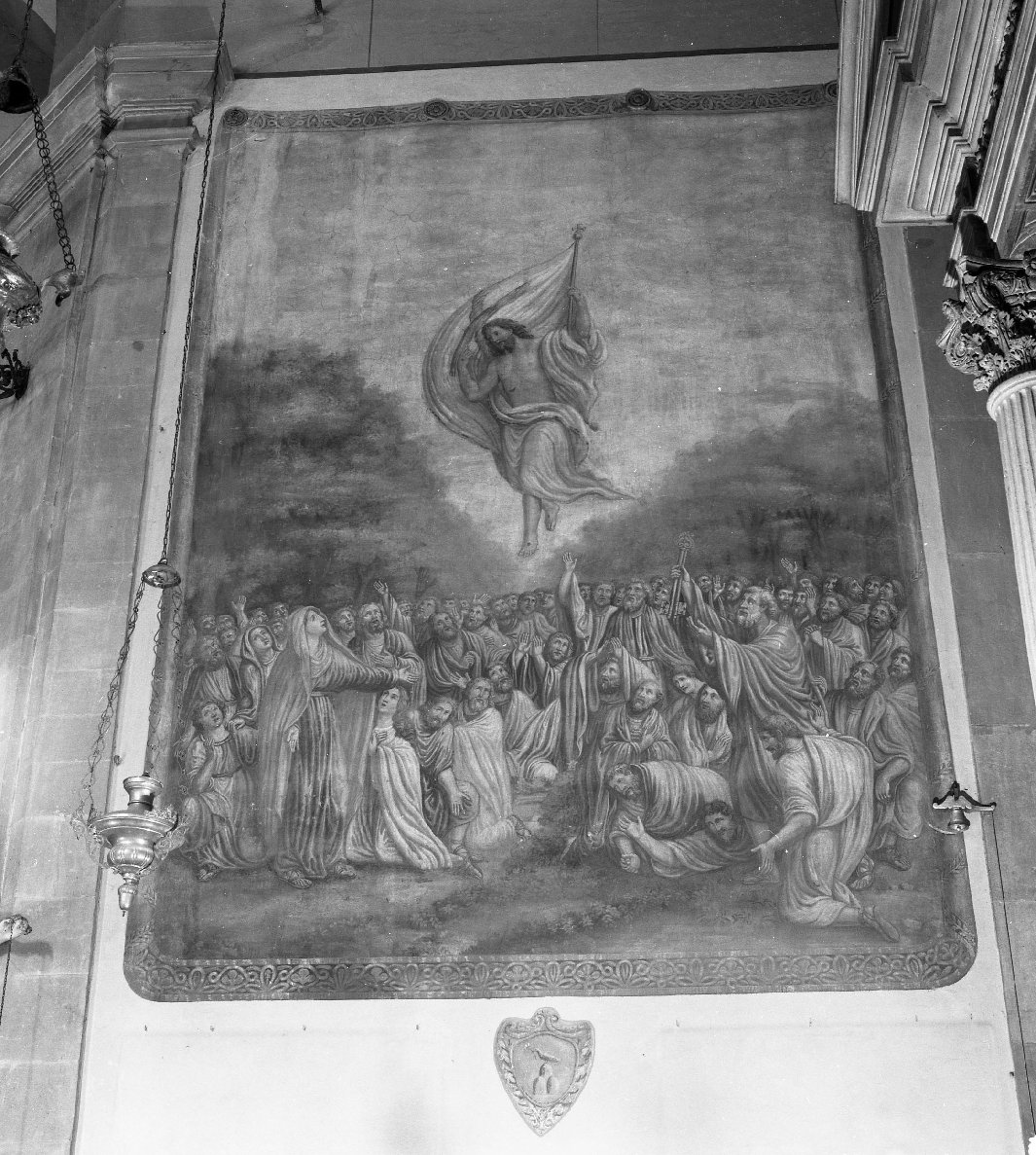 ascensione di Cristo (dipinto) di Ademollo Luigi (sec. XIX)