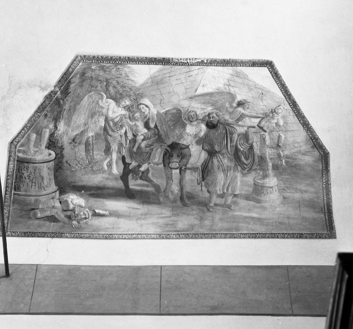 fuga in Egitto (dipinto) di Ademollo Luigi (e aiuti) (sec. XIX)