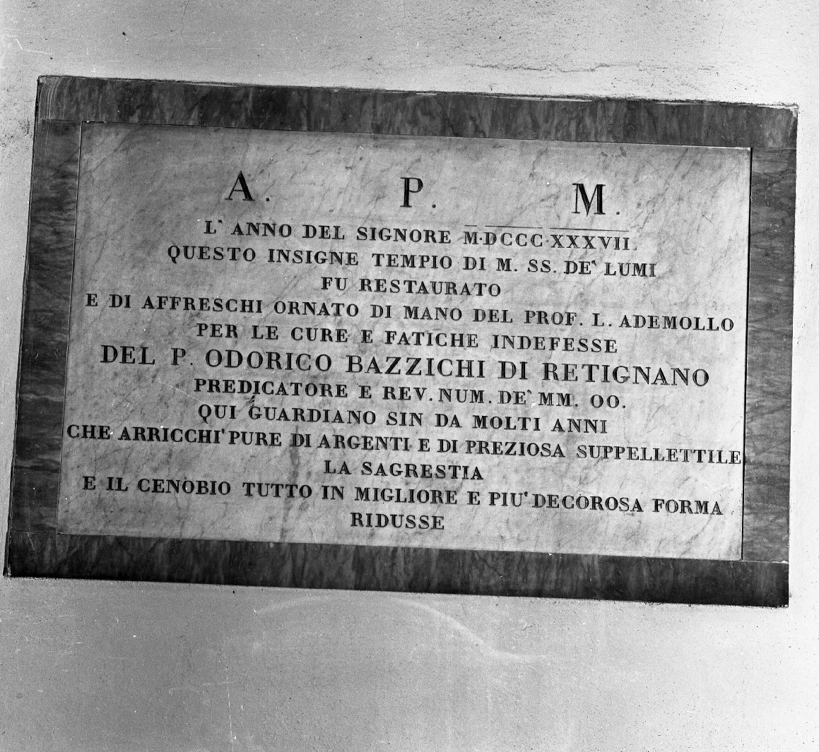 lapide - bottega italiana (sec. XIX)