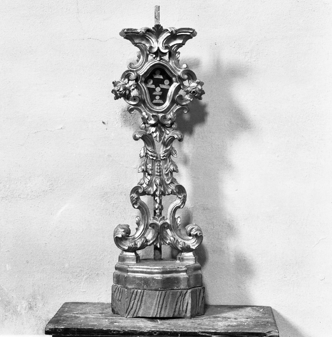 reliquiario - a ostensorio, serie - bottega italiana (seconda metà sec. XVIII)