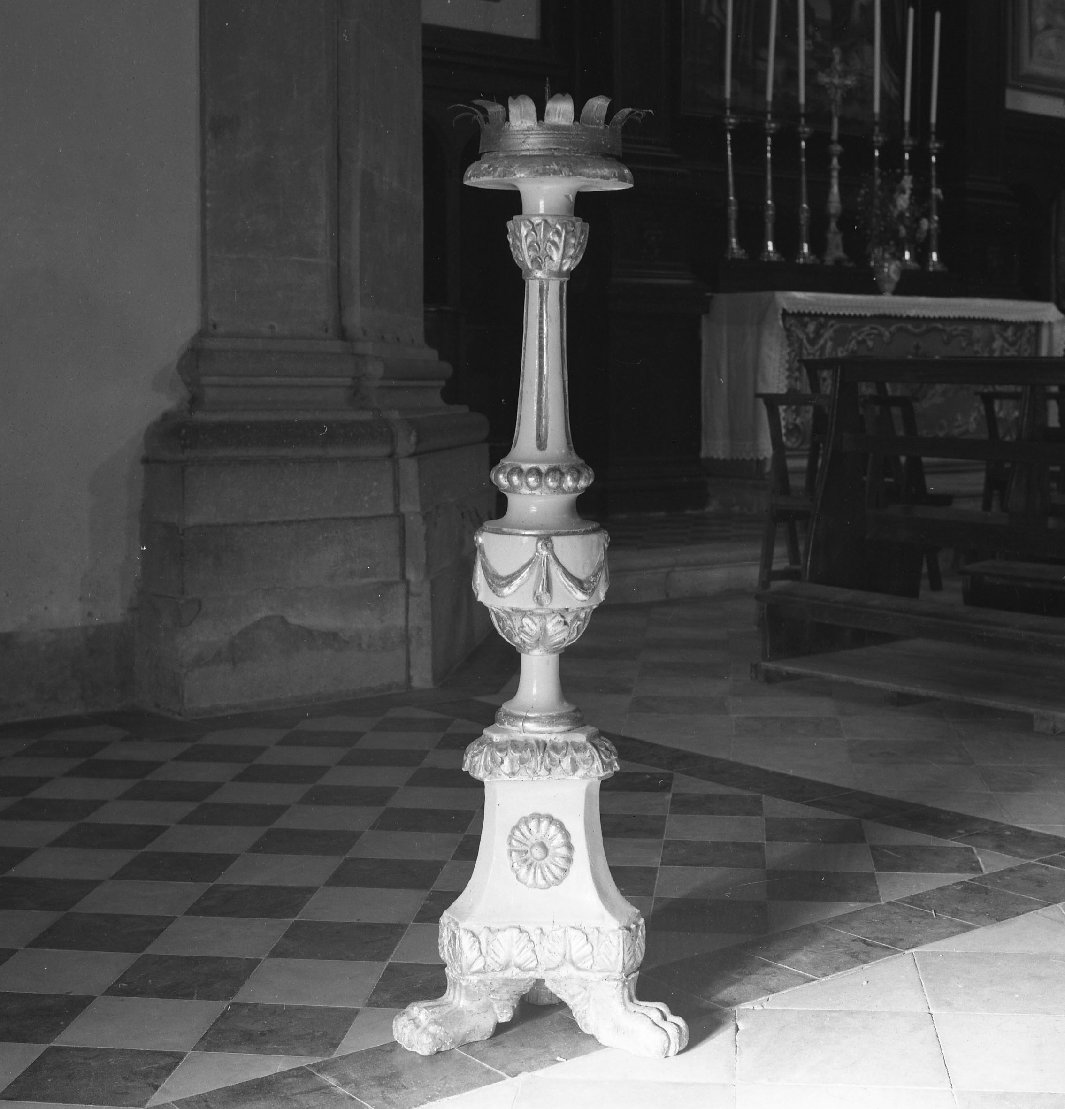 candelabro, serie - bottega italiana (sec. XIX)