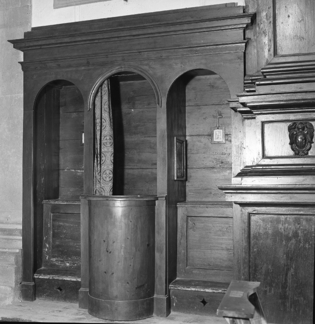 confessionale, serie - bottega italiana (sec. XIX)