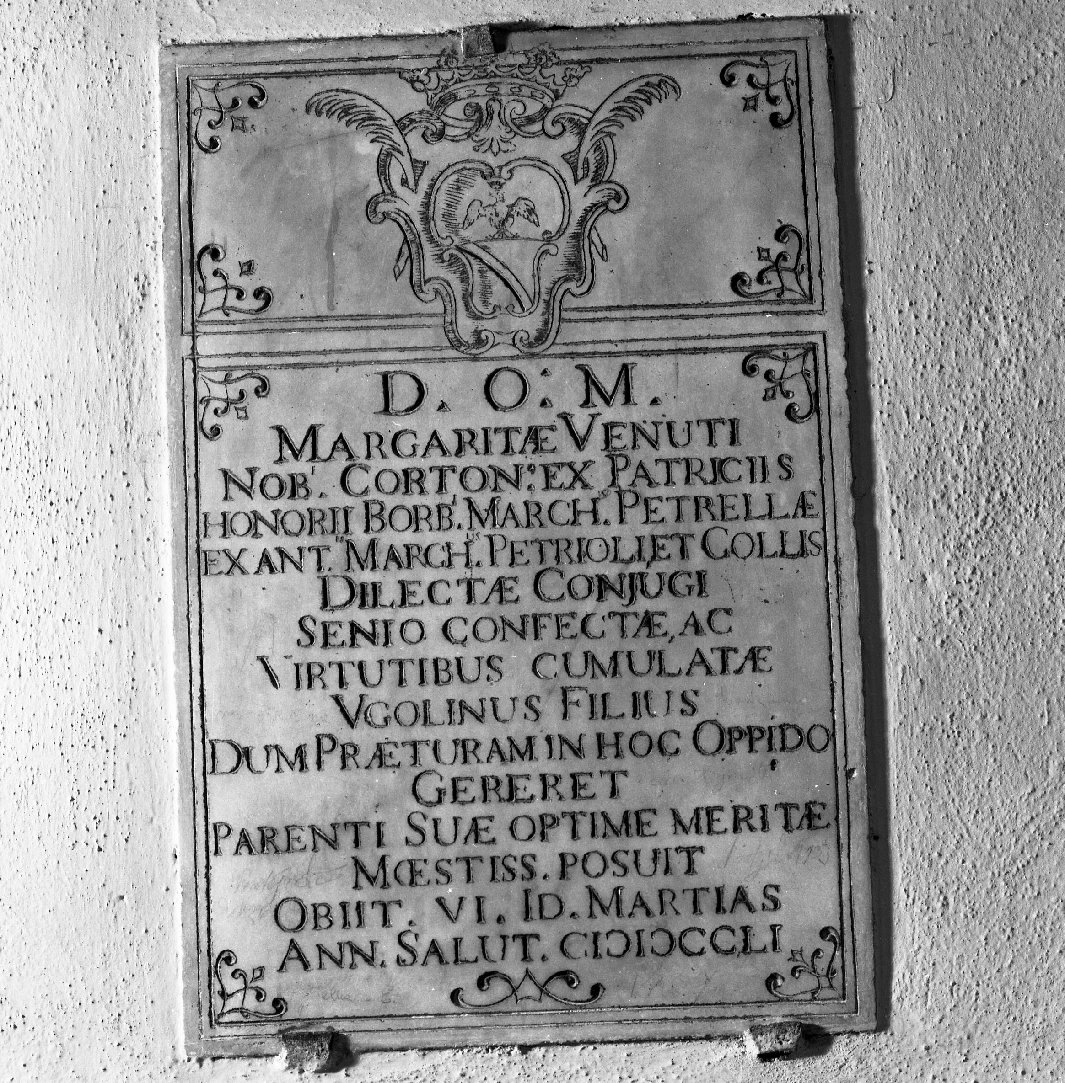 lapide - bottega italiana (sec. XVIII)