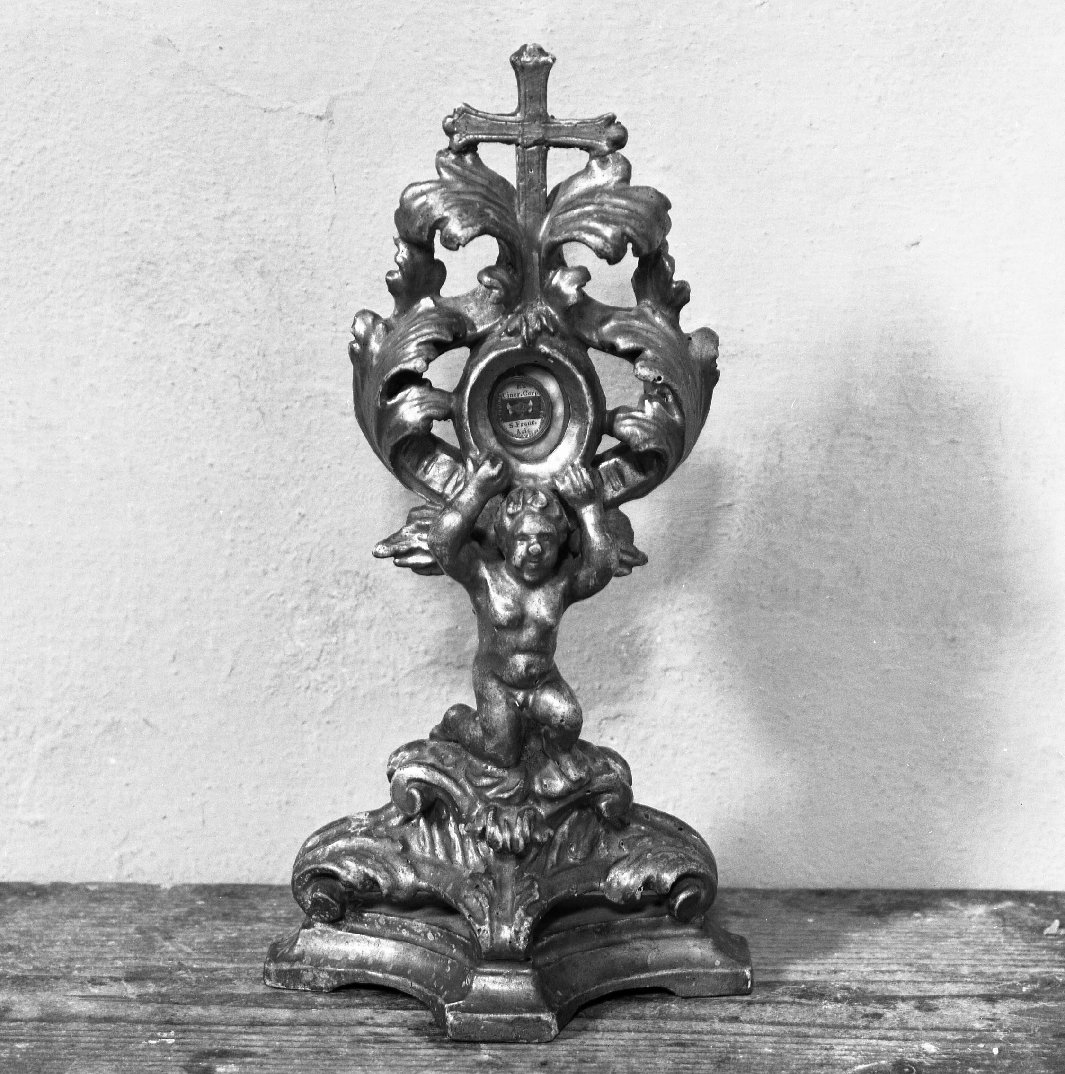 reliquiario - a ostensorio - bottega italiana (inizio sec. XVIII)