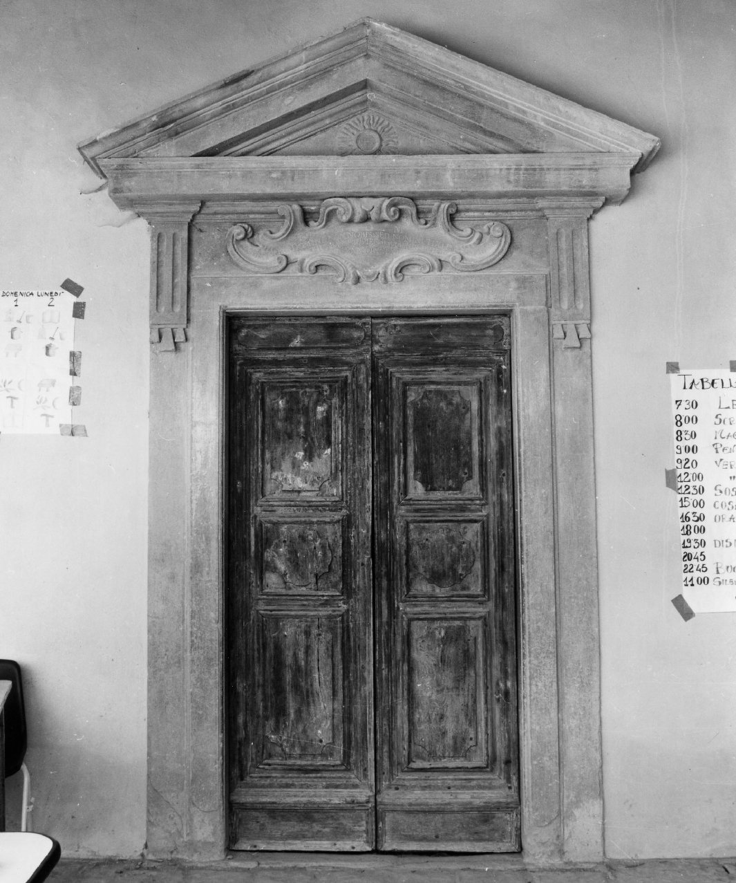 mostra di portale - bottega toscana (sec. XVIII)