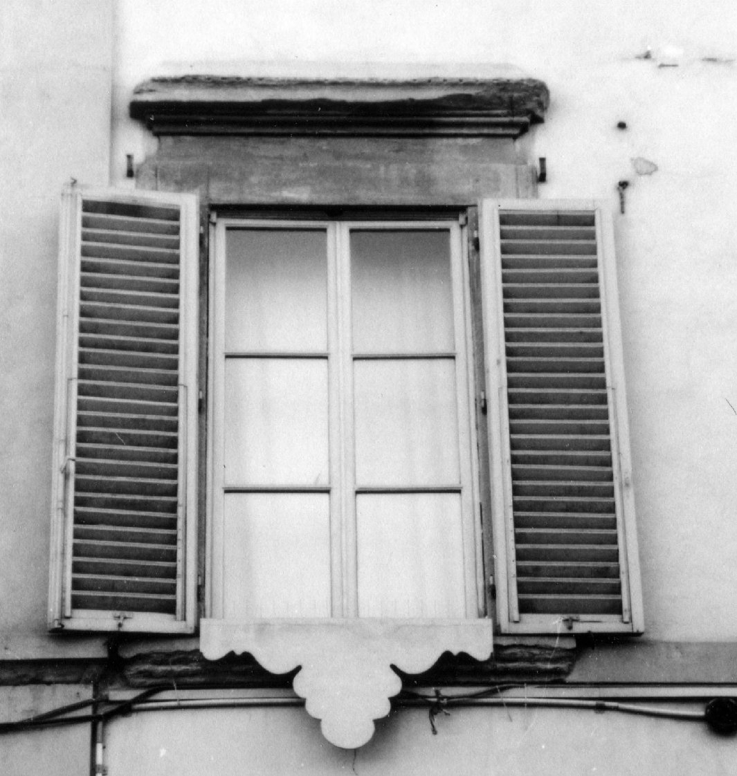 mostra di finestra, serie - bottega toscana (metà sec. XVIII)