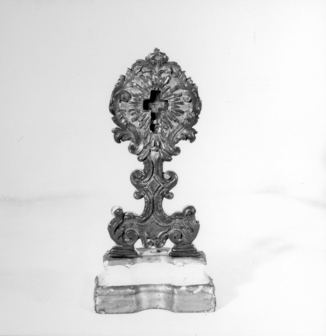 reliquiario - a ostensorio - bottega Italia centrale (inizio sec. XIX)