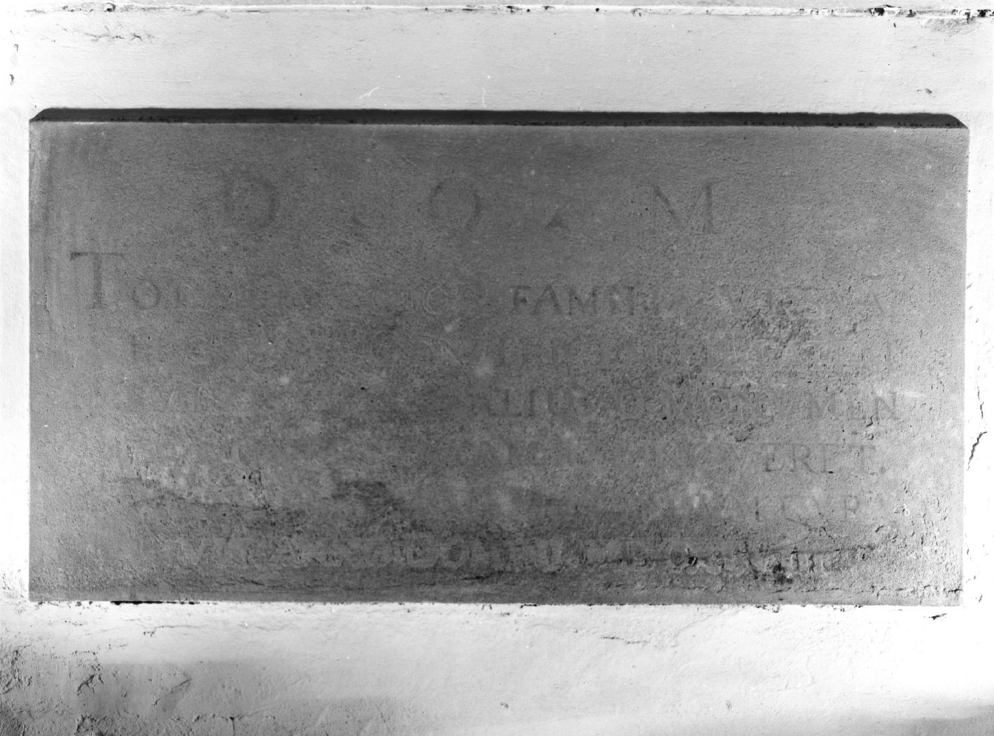 lapide documentaria - bottega toscana (sec. XVII)