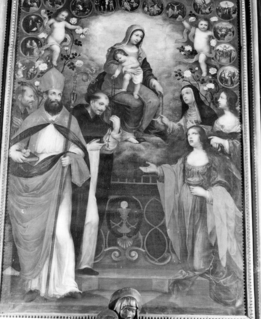 Madonna del Rosario (dipinto) - ambito toscano (seconda metà sec. XVII)