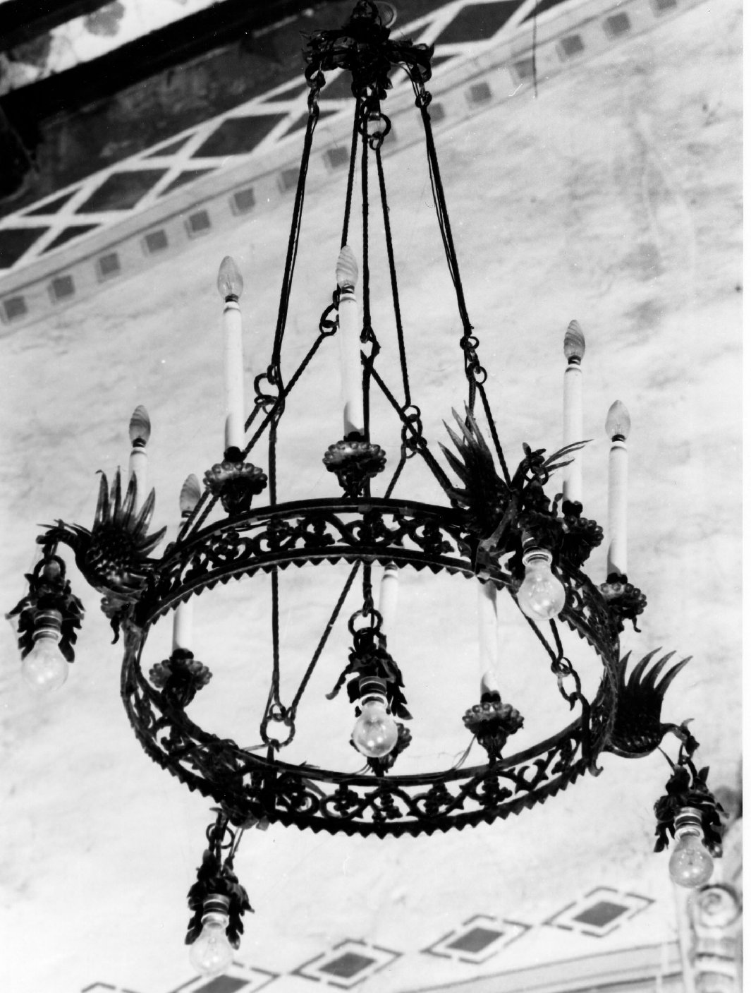 lampadario - bottega toscana (primo quarto sec. XX)