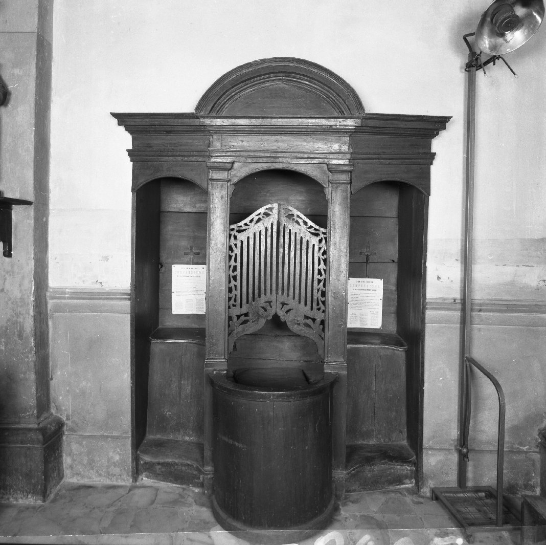 confessionale - bottega toscana (seconda metà sec. XIX)