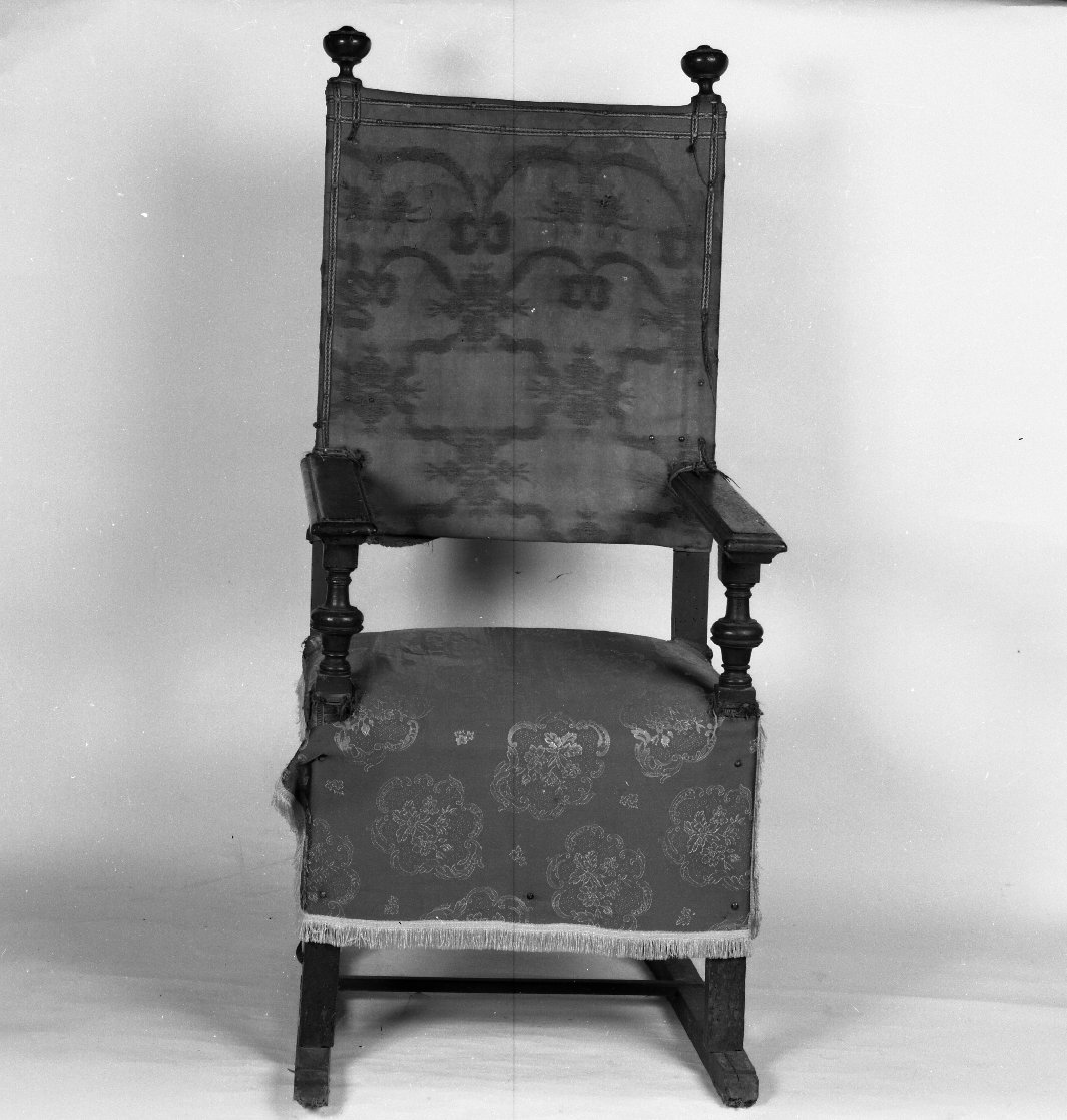 seggiolone - bottega toscana (seconda metà, fine sec. XVIII, sec. XIX)