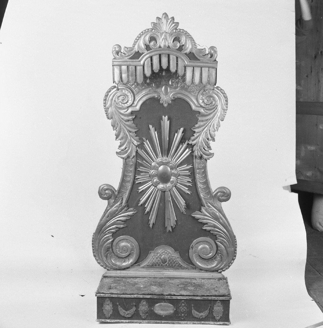 tronetto per esposizione eucaristica - bottega toscana (seconda metà sec. XIX)