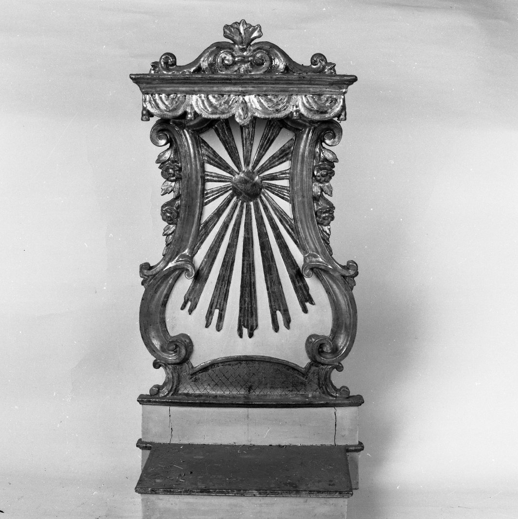 tronetto per esposizione eucaristica - bottega toscana (seconda metà sec. XVIII)