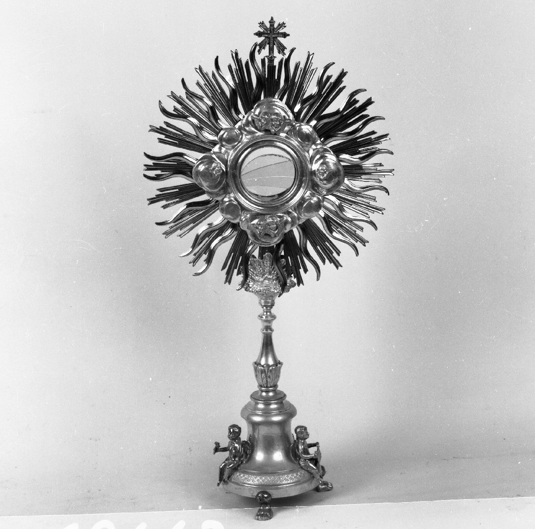 ostensorio - a raggiera - bottega toscana (seconda metà sec. XIX)