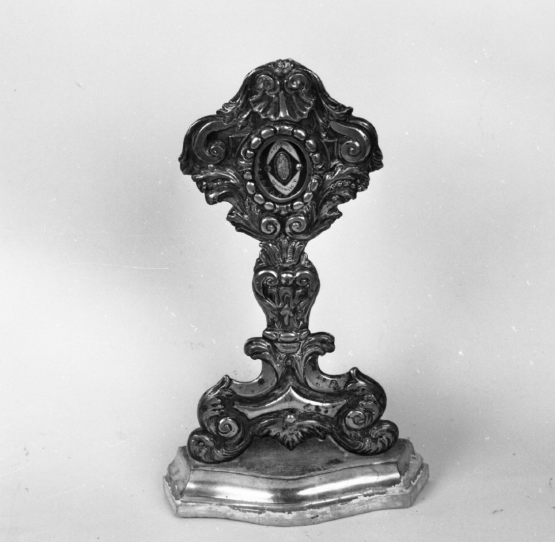 reliquiario - a ostensorio - bottega toscana (prima metà sec. XVIII)