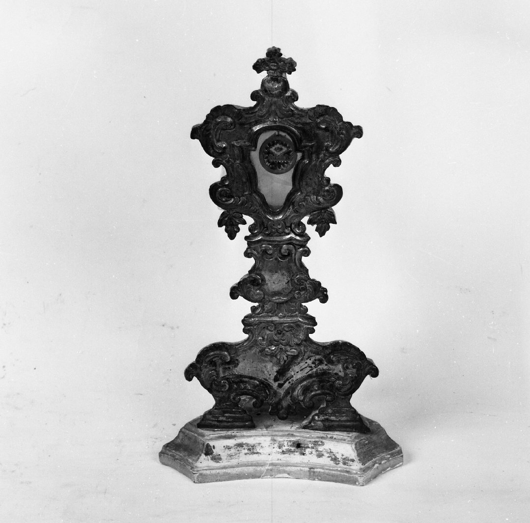 reliquiario - a ostensorio - bottega toscana (prima metà sec. XVIII)