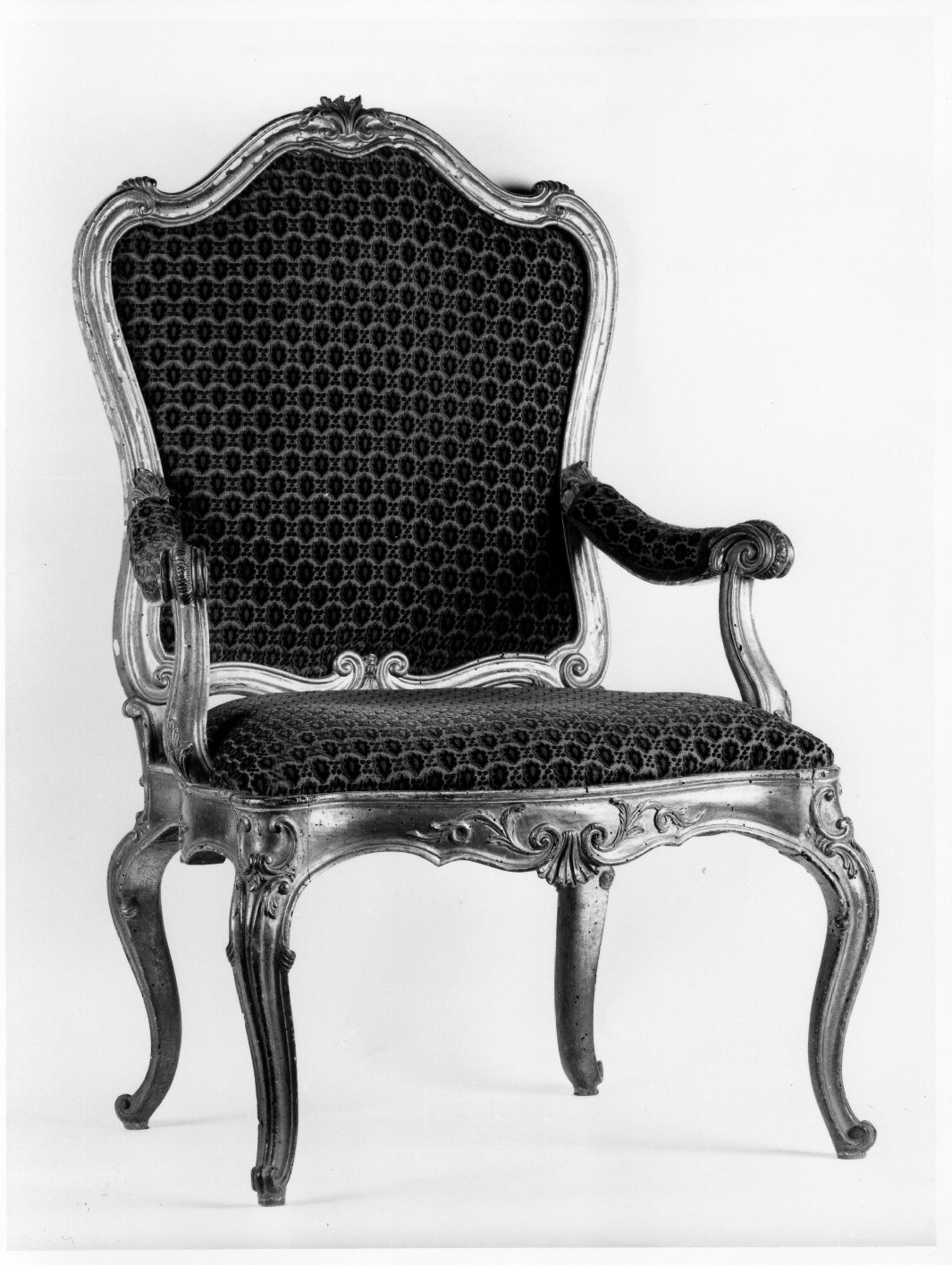 sedia - a braccioli - bottega toscana (seconda metà sec. XIX)