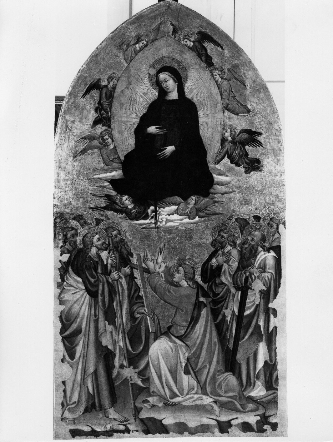 Madonna della Cintola (dipinto) di Maestro di Borgo Collina (sec. XV)