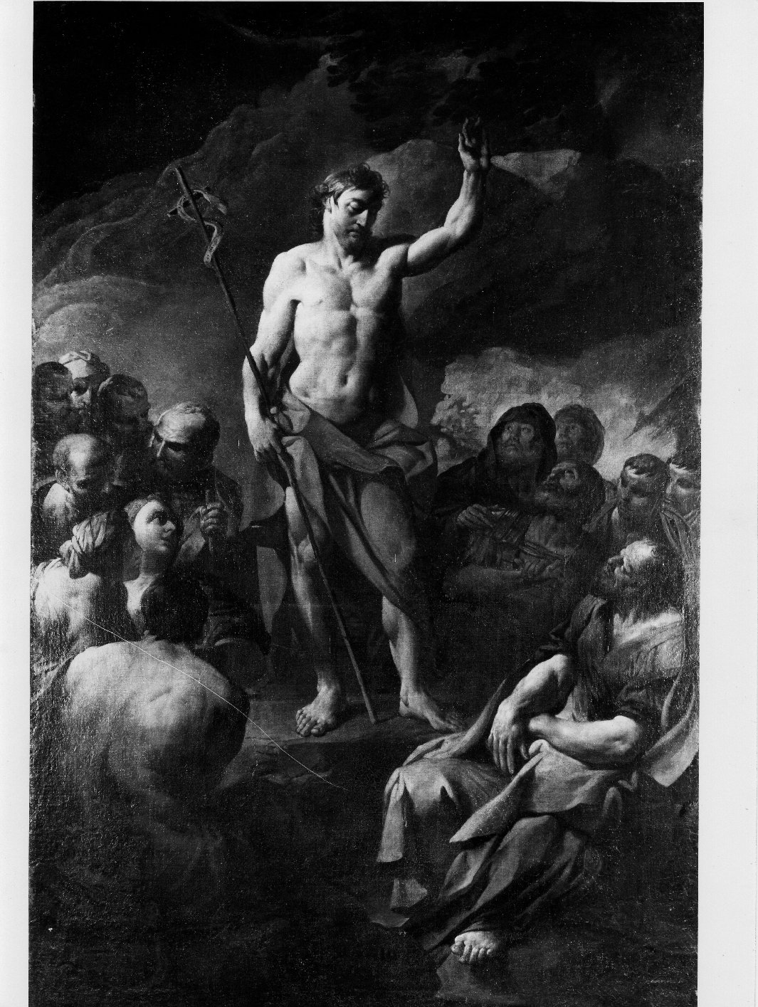 predica di San Giovanni Battista (dipinto) di Ferretti Giovan Domenico (prima metà sec. XVIII)