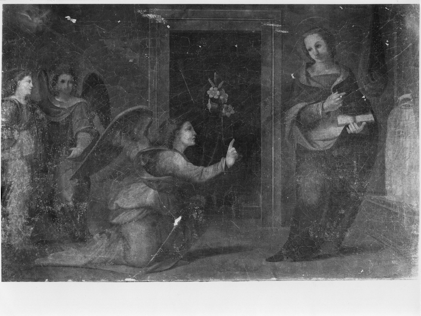 Annunciazione (dipinto) di Paolino da Pistoia Fra (sec. XVI)