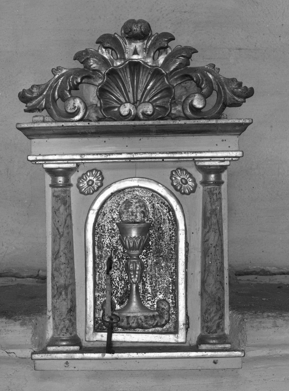tabernacolo - a tempietto - bottega toscana (sec. XIX)