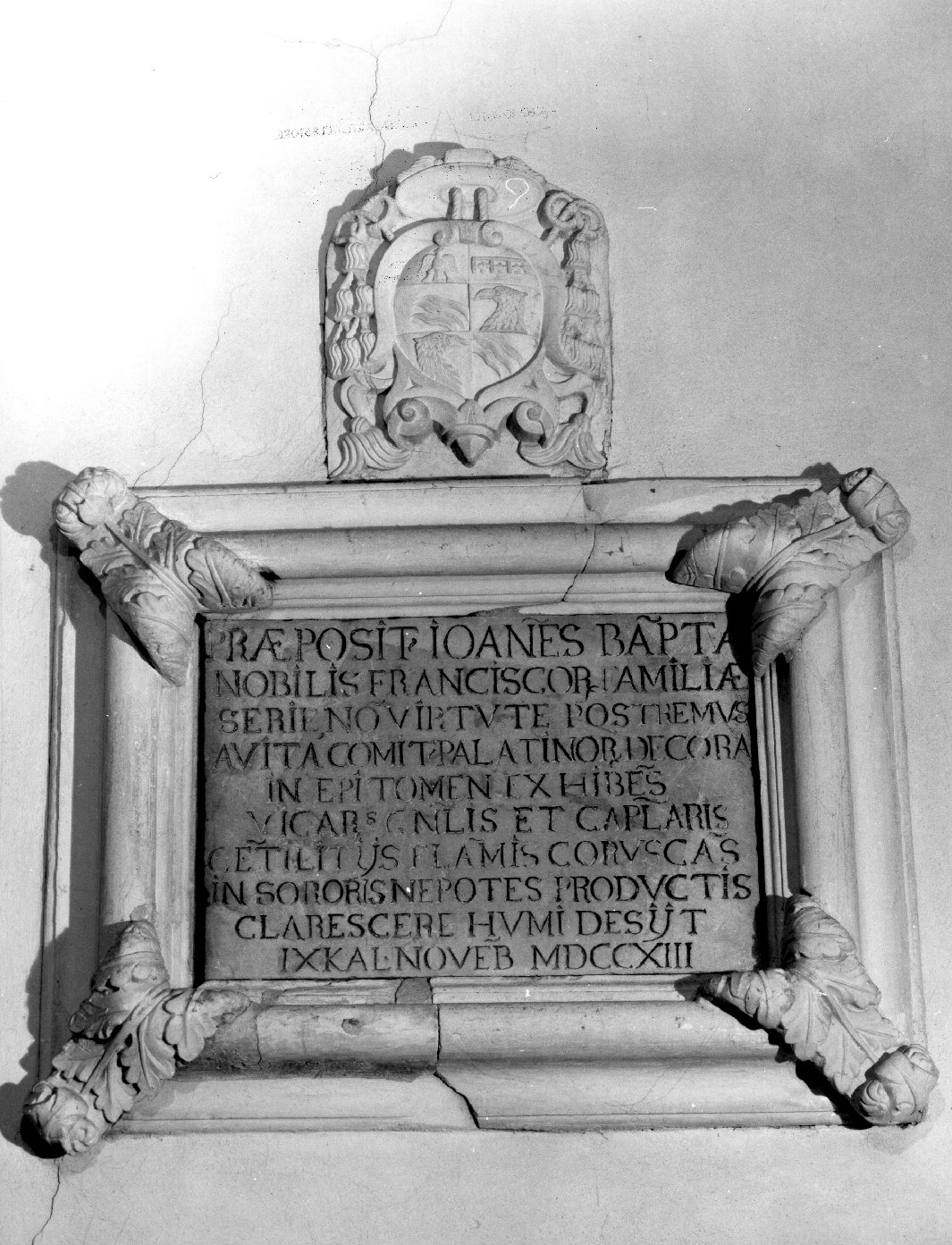 lapide commemorativa - bottega toscana (sec. XVIII)