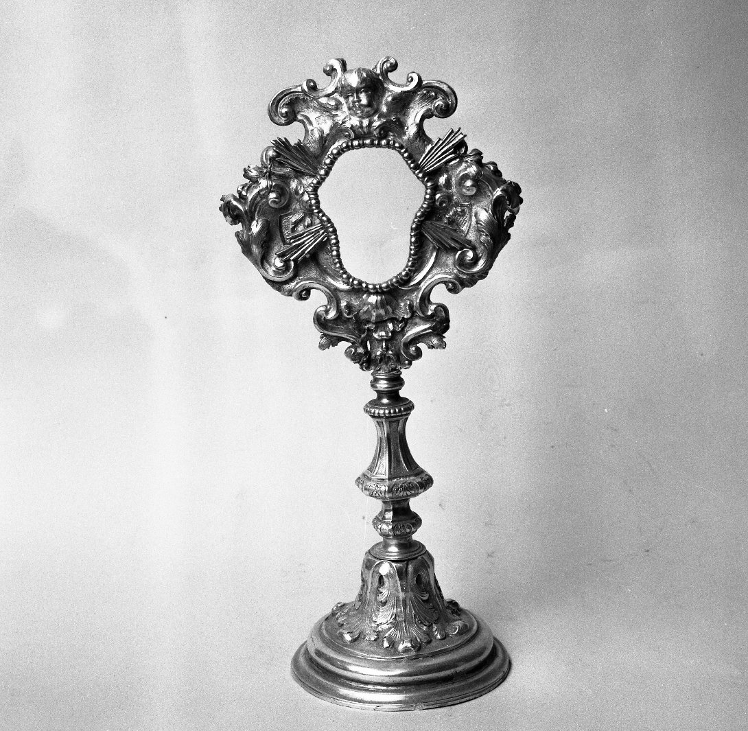 reliquiario - a ostensorio - bottega italiana (sec. XVIII)