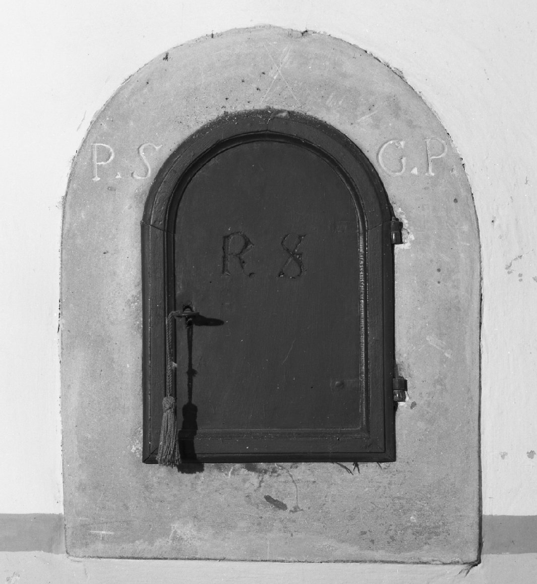 tabernacolo murale - bottega toscana (sec. XX)