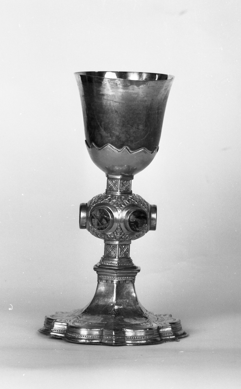 calice, insieme - bottega toscana (fine, seconda metà sec. XV, sec. XIX)