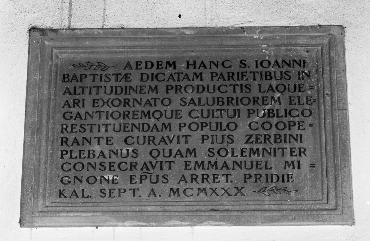 lapide celebrativa - bottega toscana (sec. XX)