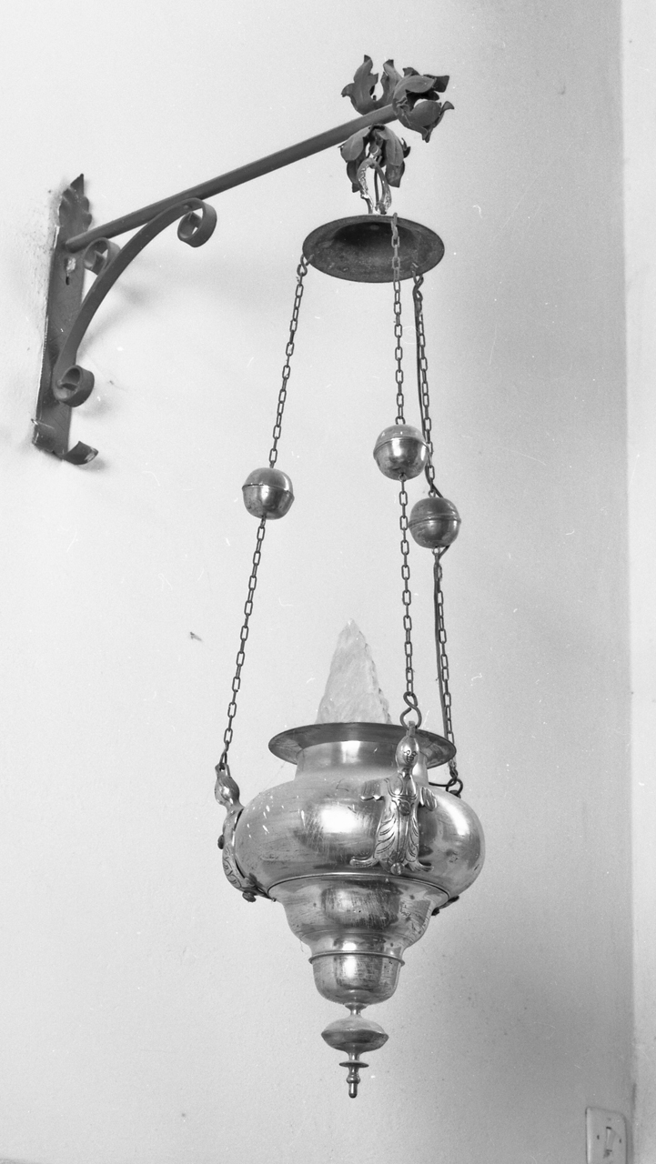 lampada pensile - bottega toscana (seconda metà sec. XIX)