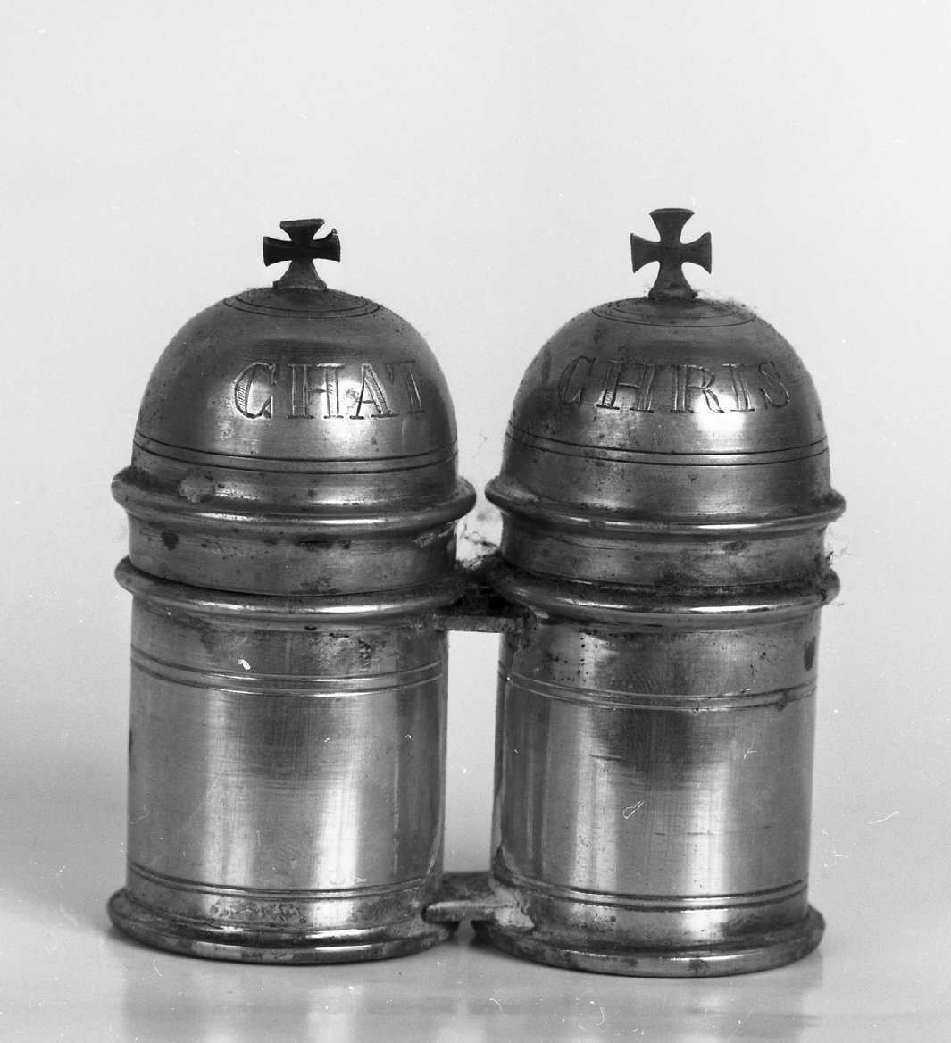 vasetti per oli santi - bottega toscana (seconda metà sec. XVIII)