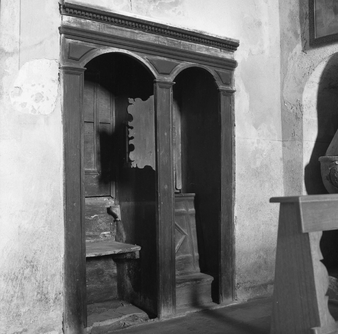 confessionale - bottega italiana (sec. XVII)