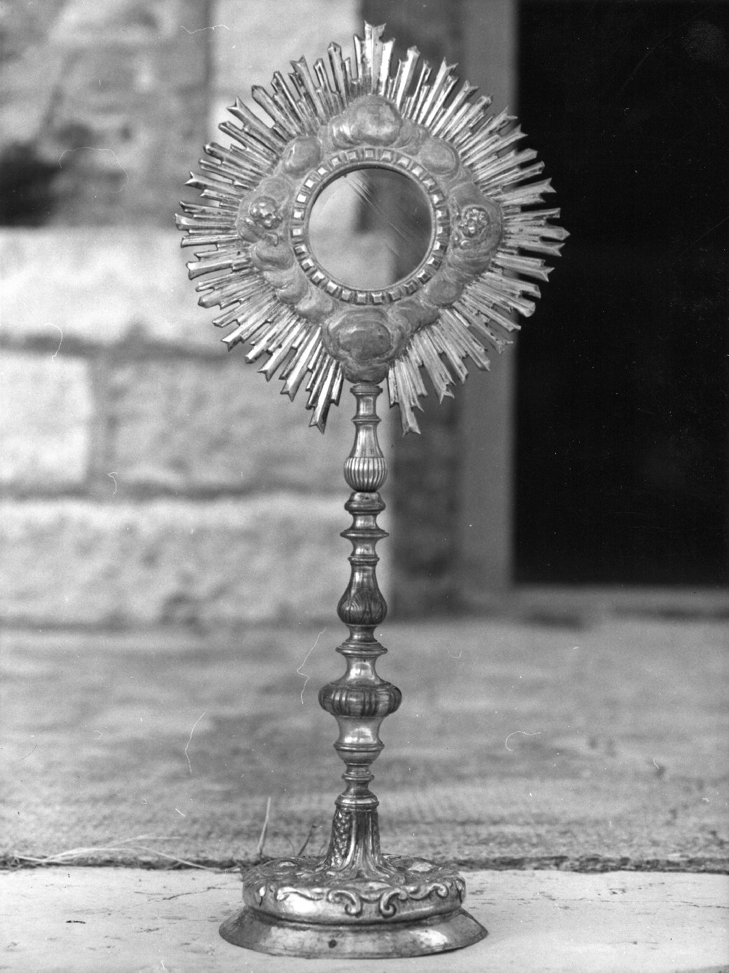 ostensorio - a raggiera - bottega italiana (metà sec. XVIII)