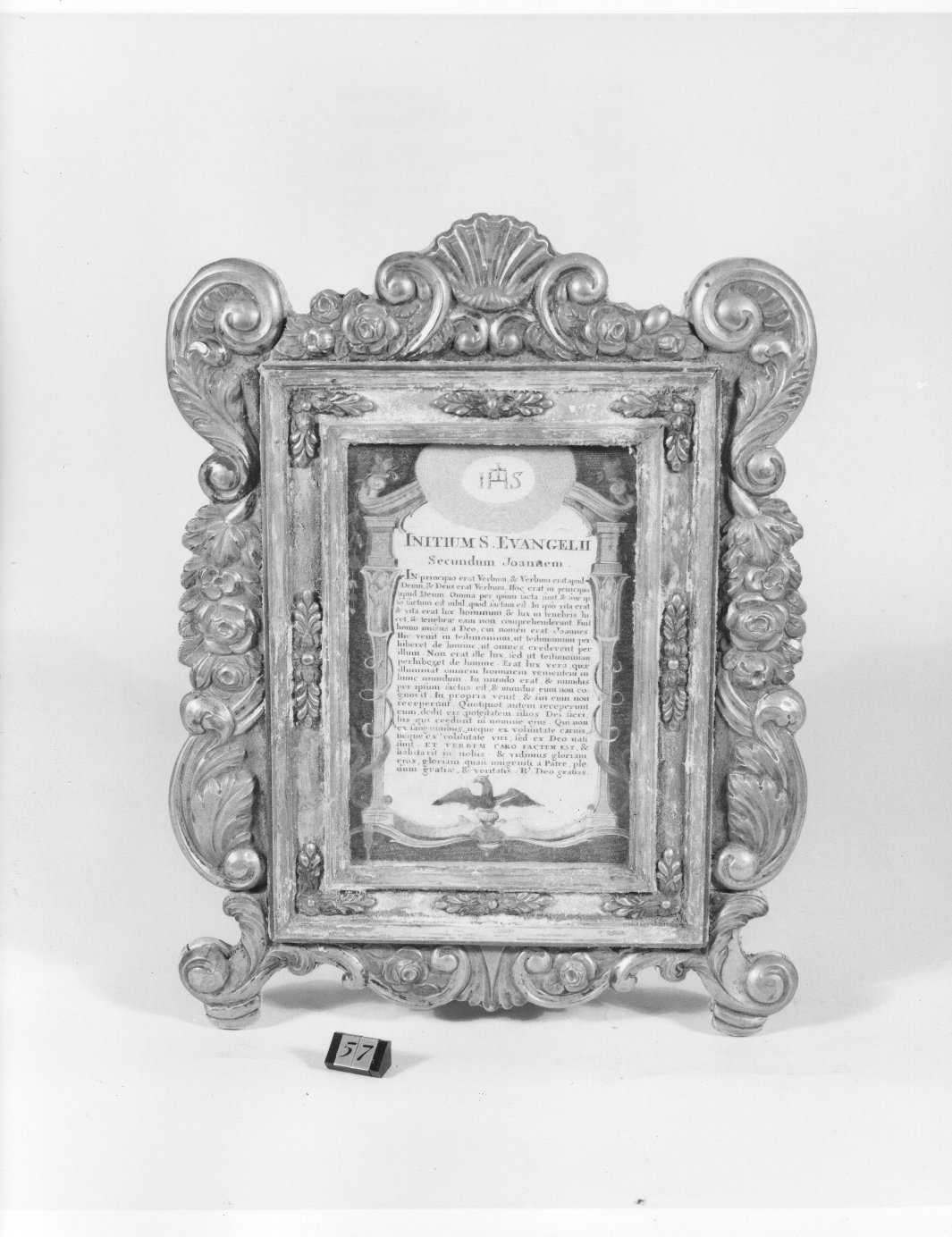 cartagloria, elemento d'insieme - bottega toscana (sec. XIX)