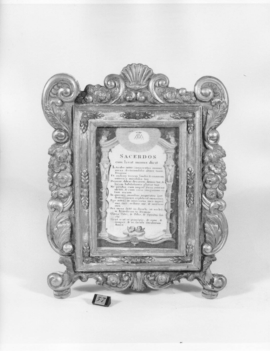 cartagloria, elemento d'insieme - bottega toscana (sec. XIX)