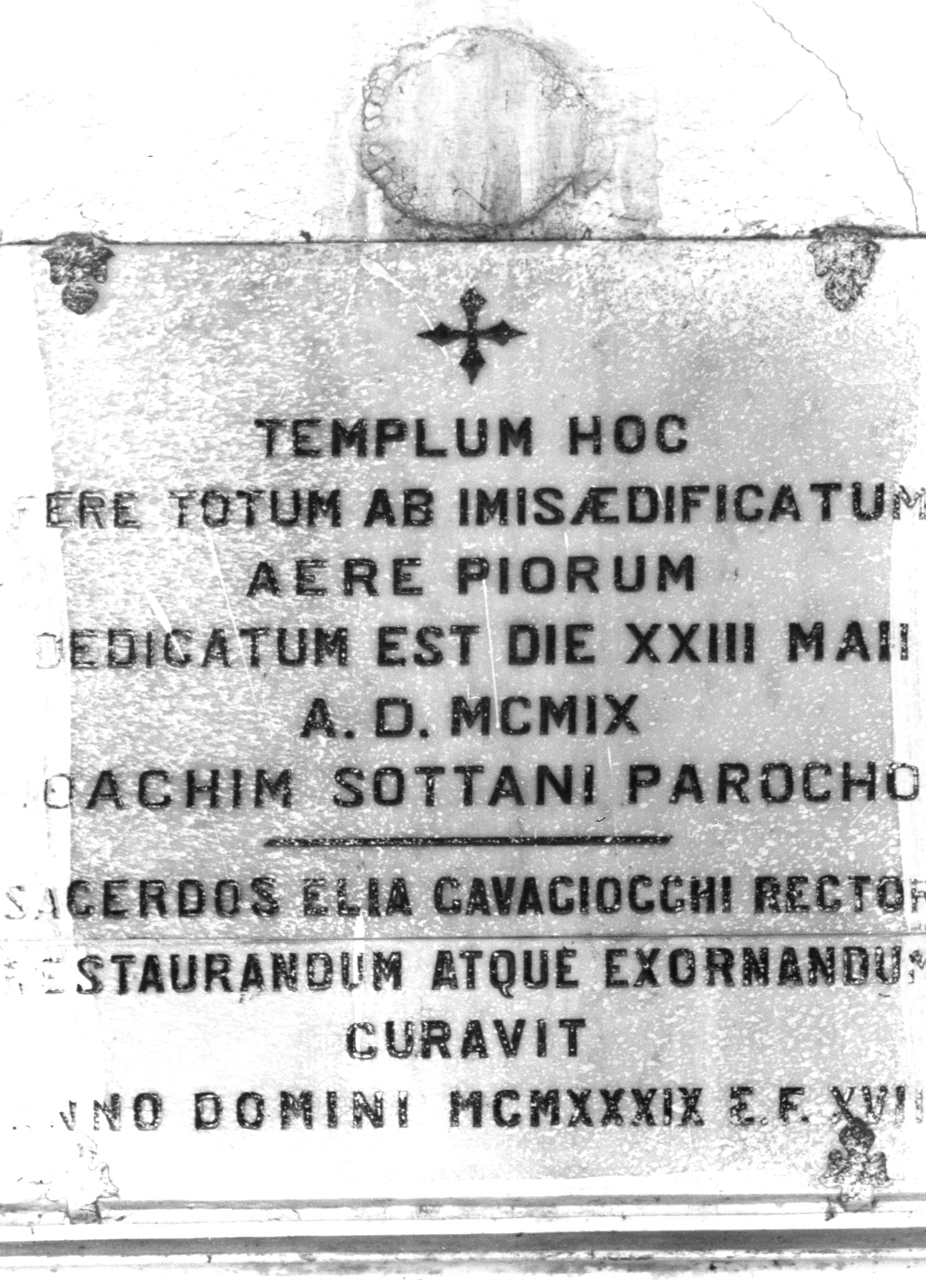 lapide documentaria - bottega toscana (sec. XX)