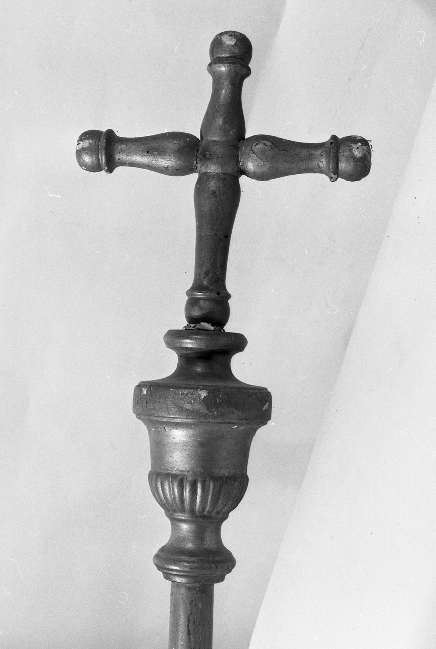 mazza processionale - bottega toscana (seconda metà sec. XIX)