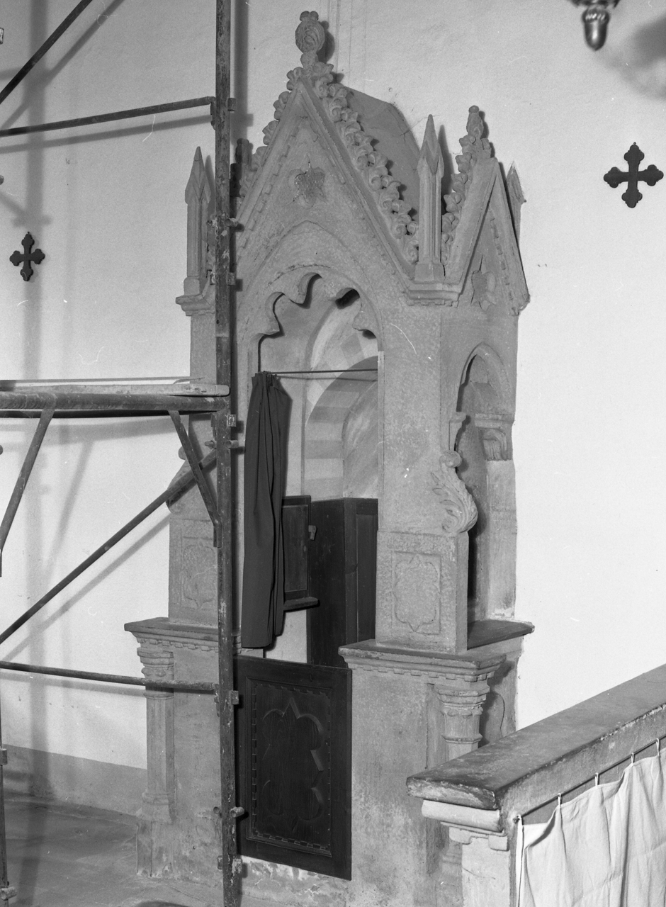 confessionale - bottega toscana (metà sec. XX)