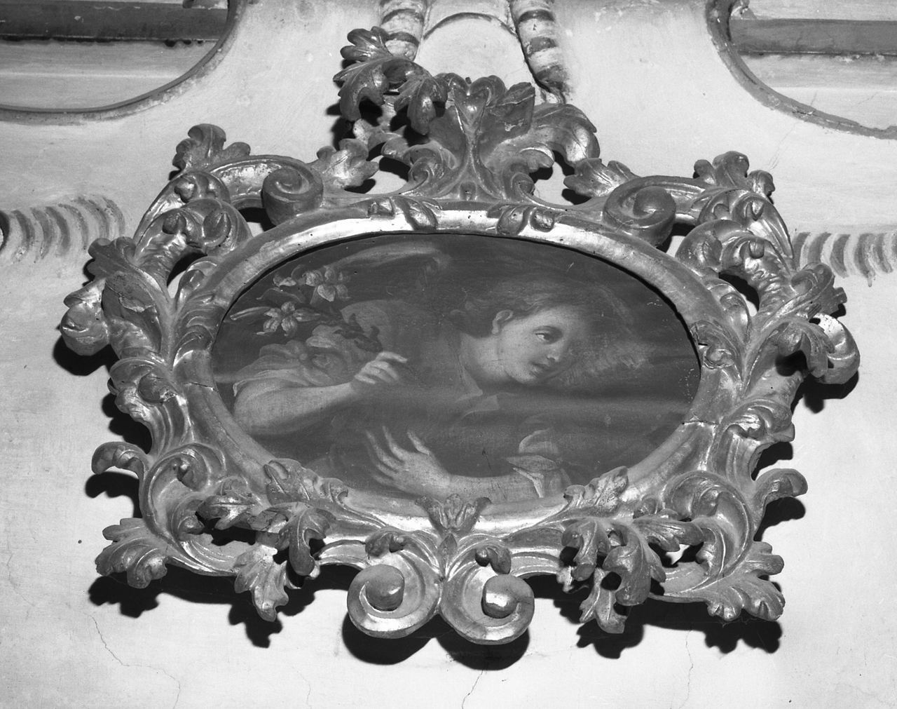 angelo annunciante (dipinto, pendant) - ambito toscano (fine/inizio secc. XVII/ XVIII)