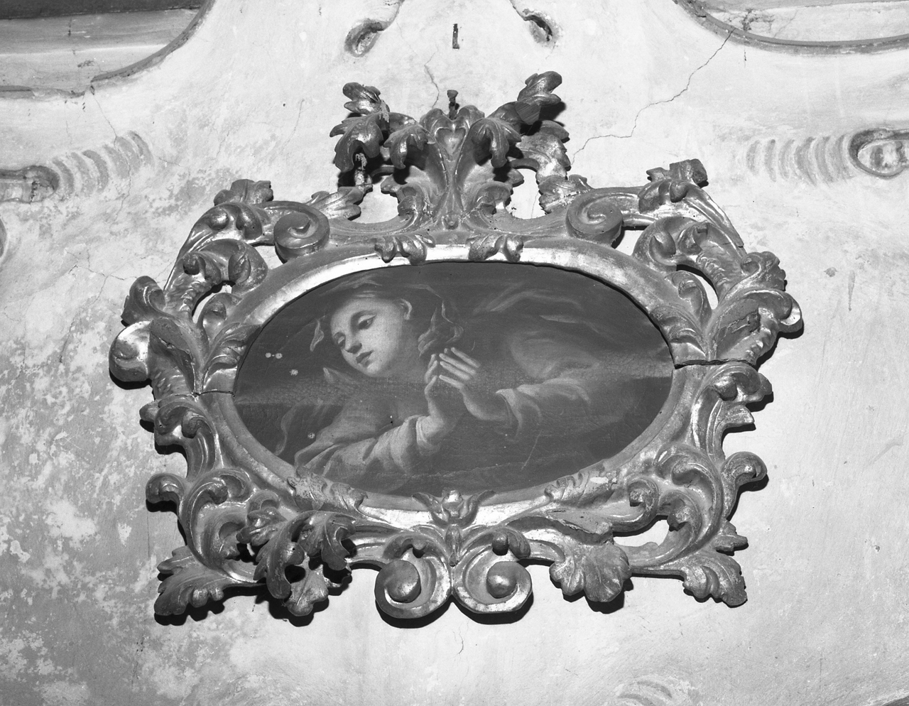 Madonna annunciata (dipinto, pendant) - ambito toscano (fine/inizio secc. XVII/ XVIII)
